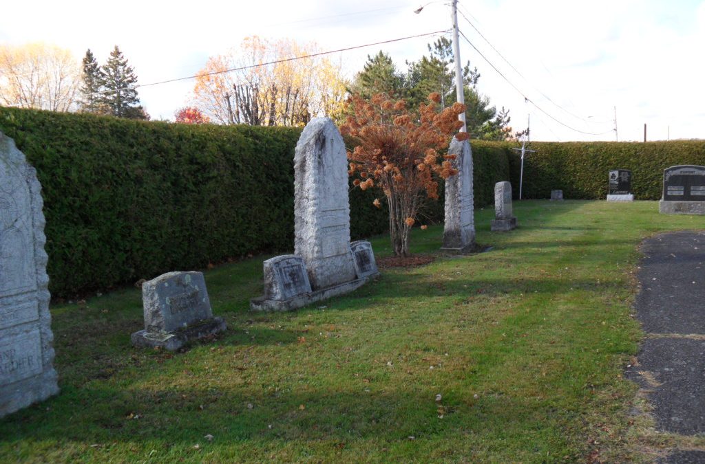 cimetière Valcourt, paroisse Sainte-Famille