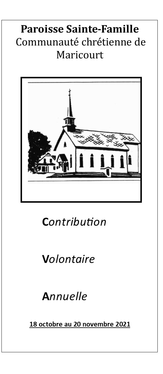 Dons, Maricourt, paroisse Sainte-Famille de Valcourt