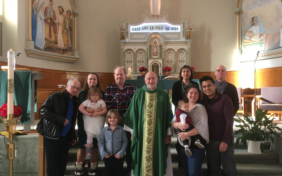 fête des baptisés, paroisse Sainte-Famille de Valcourt