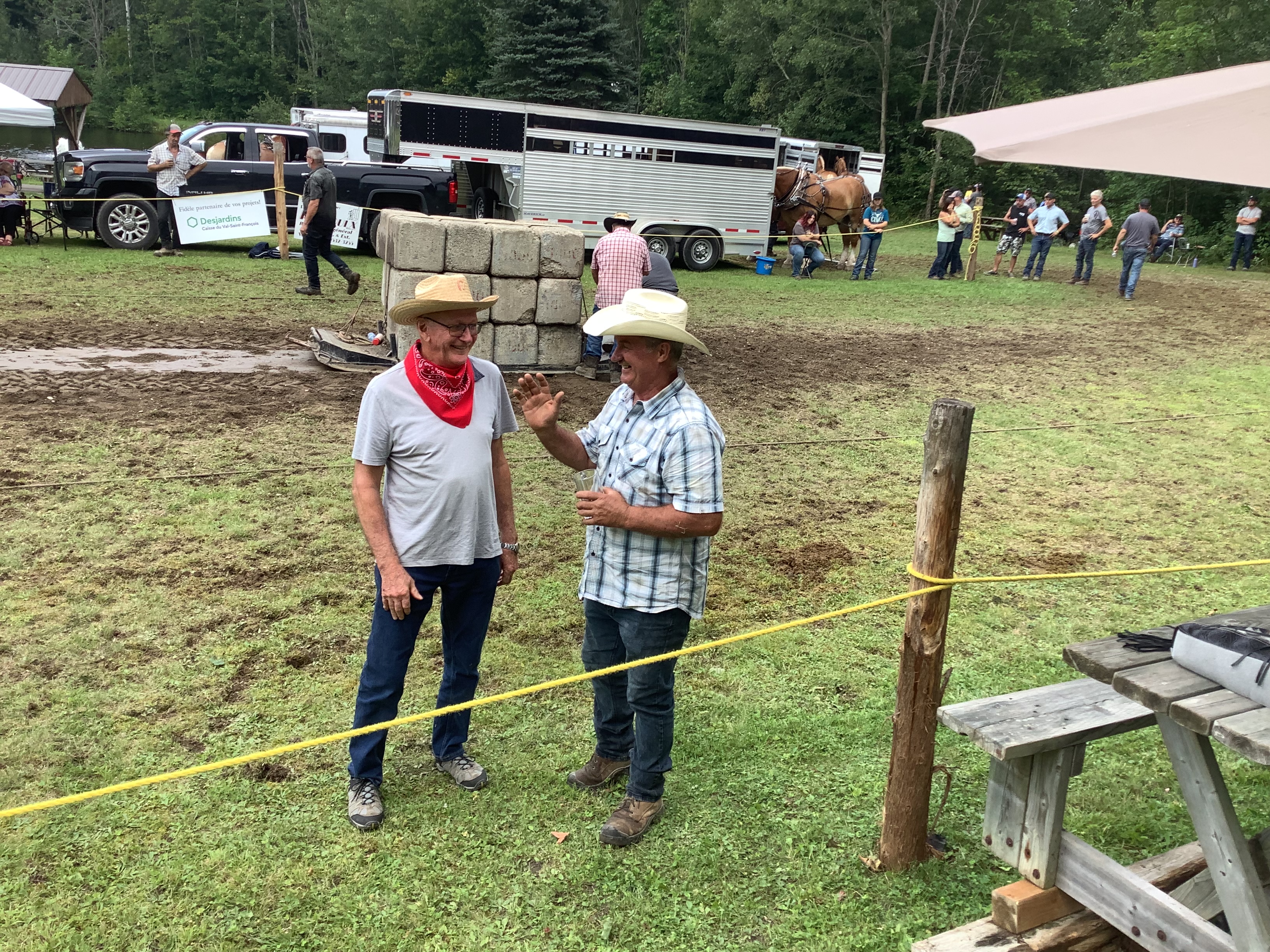tire de chevaux, église Maricourt, paroisse Sainte-Famille de Valcourt