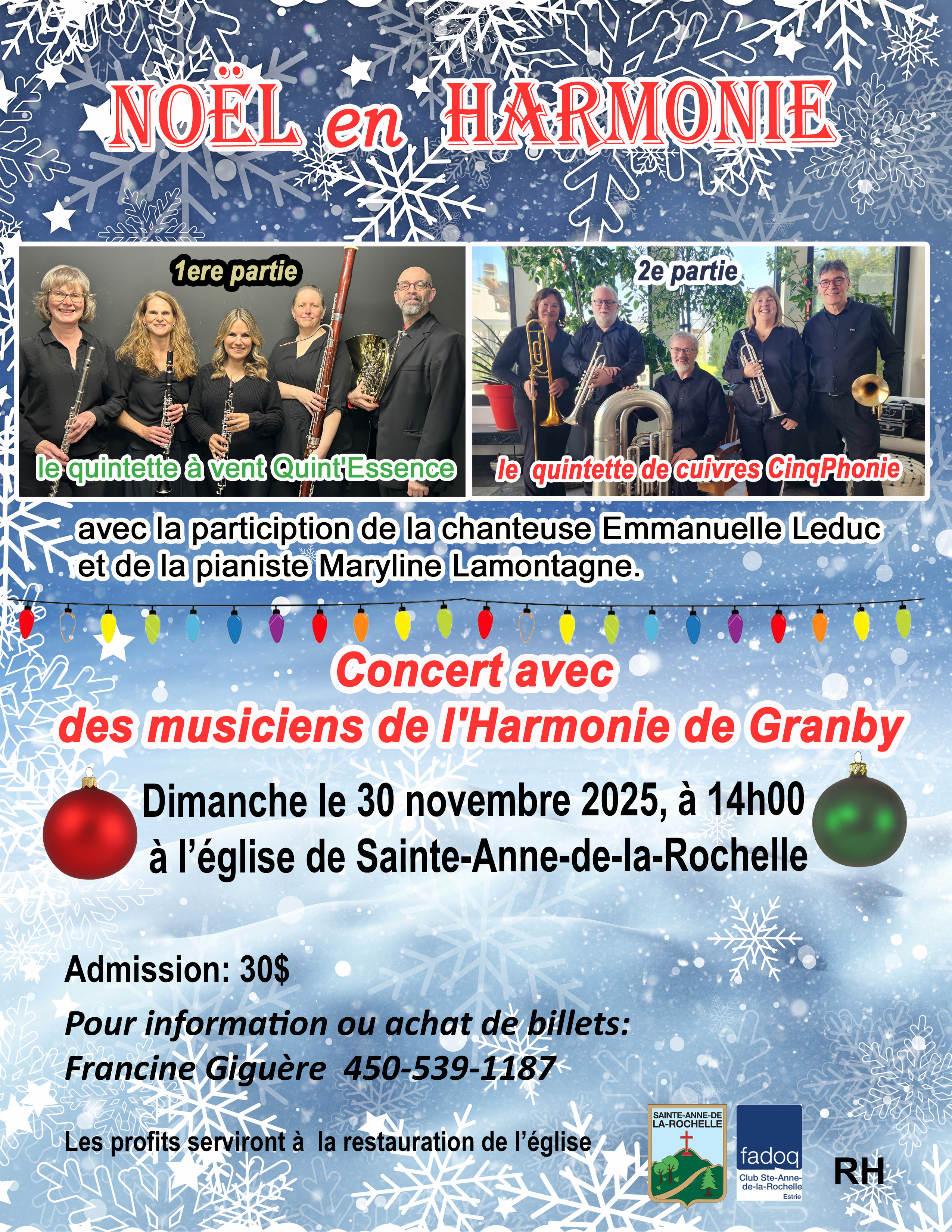 Concert de Noël à Sainte-Anne