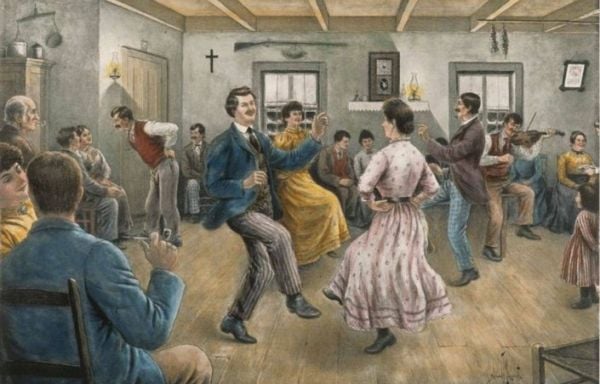 veillée d'autrefois, jours gras, traditions du temps des fêtes, paroisse Sainte-Famille de Valcourt