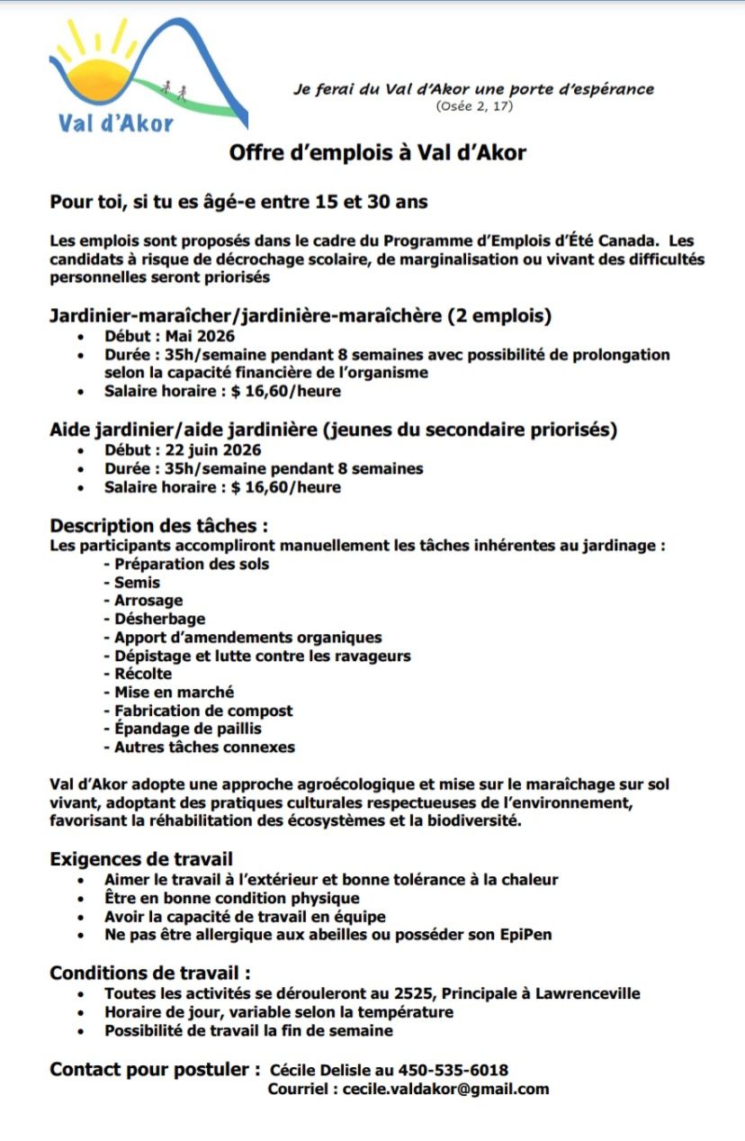 Offre d’emploi étudiant