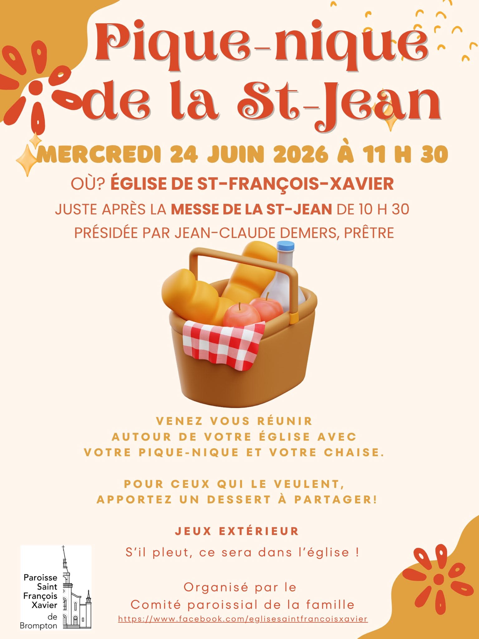 Saint-Jean-Baptiste, secteur des vallées, paroisse Saint-François-Xavier, paroisse Sainte-Famille de Valcourt