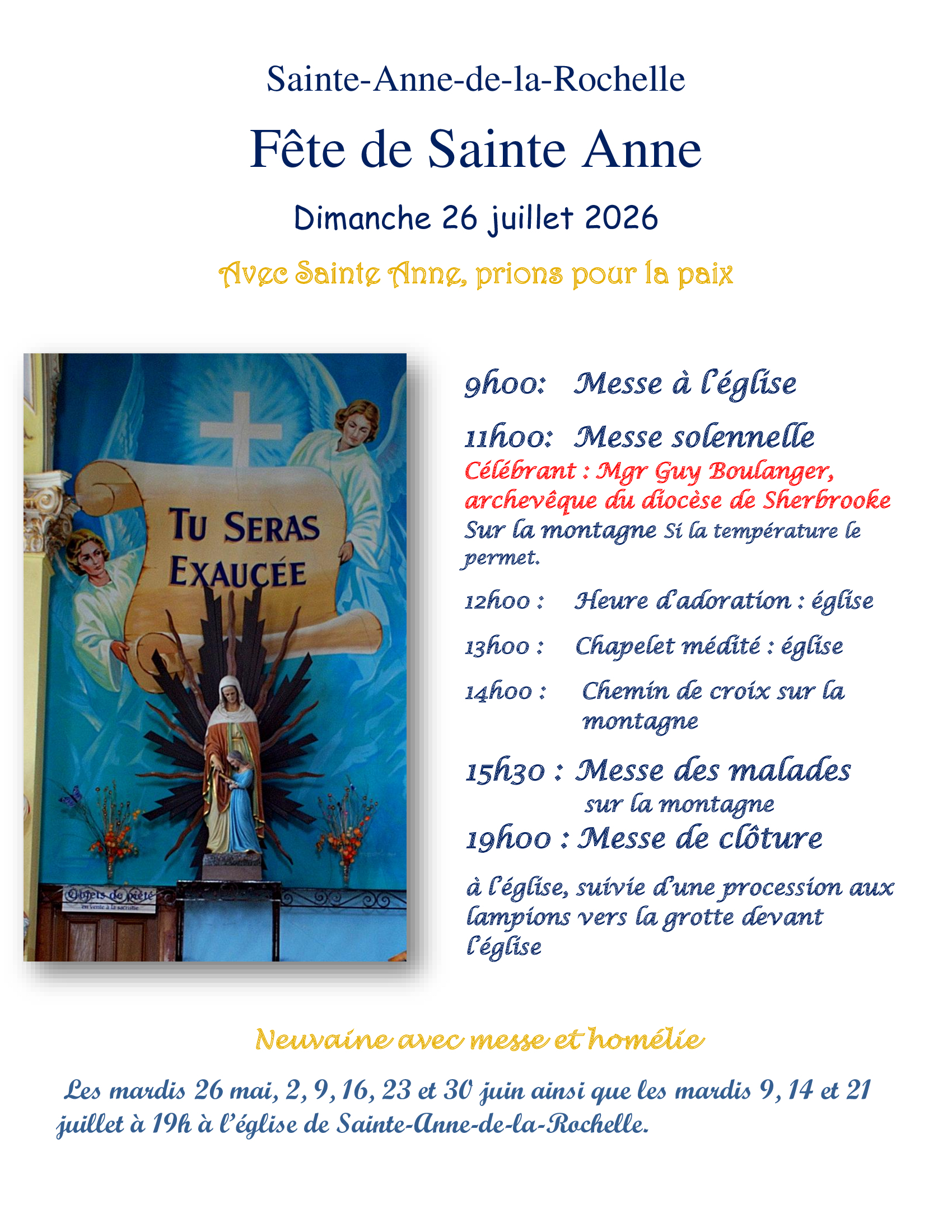 Fête de sainte Anne