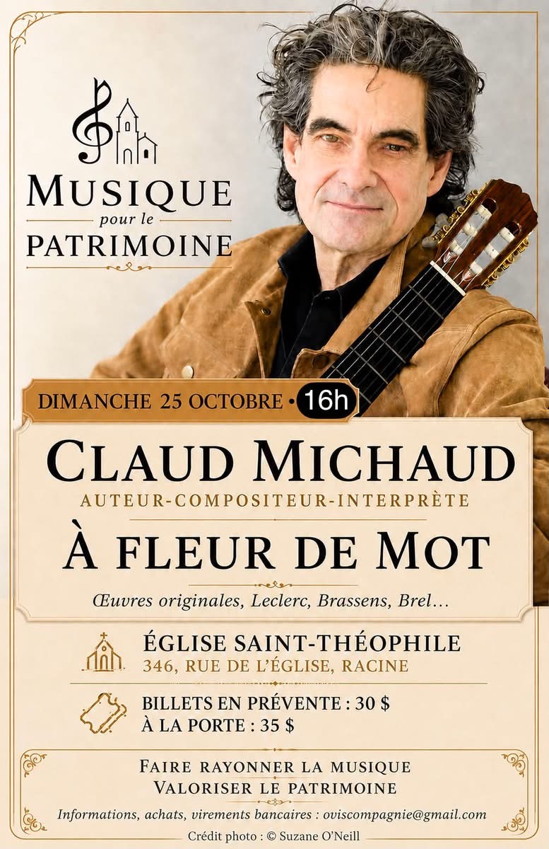 Musique pour le patrimoine – 25 octobre 2026