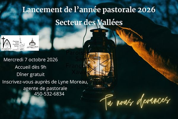 lancement de l'année pastorale, secteur des vallées, paroisse Sainte-Famille de Valcourt